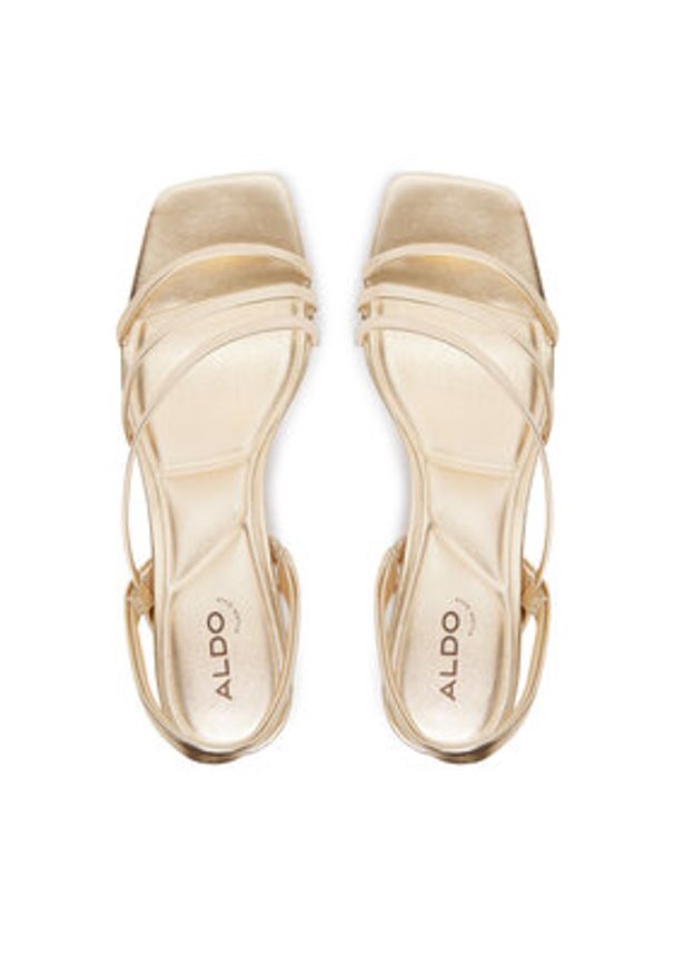 Aldo Sandały Atlanticus 14190606 Złoty. Kolor: złoty. Materiał: skóra