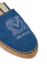 Love Moschino - LOVE MOSCHINO Espadryle JA10532G0OJO5700 Niebieski. Kolor: niebieski. Materiał: materiał #6