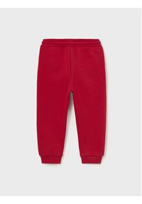 Mayoral Spodnie dresowe 704 Czerwony Regular Fit. Kolor: czerwony. Materiał: bawełna #3