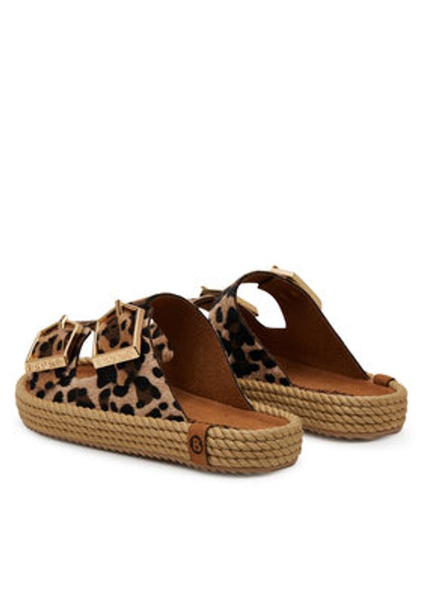 Bohonomad Espadryle Sydney SYD.12-LEO Brązowy. Kolor: brązowy. Materiał: skóra