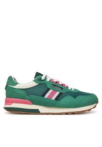 Pepe Jeans Sneakersy Kingston Heritage W PLS40033 Zielony. Kolor: zielony. Materiał: zamsz, skóra