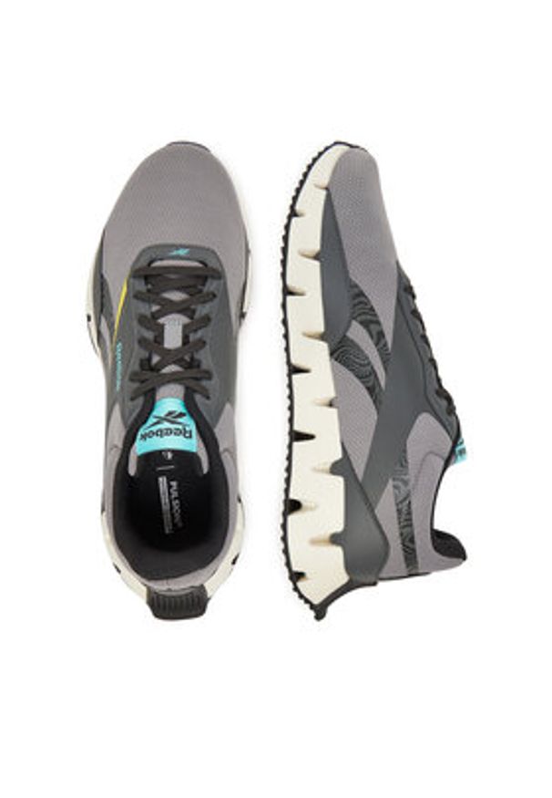 Reebok Buty do biegania ZIG DYNAMICA STR 100209976 Szary. Kolor: szary. Materiał: materiał