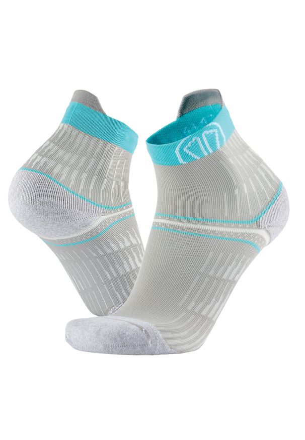 SIDAS - Skarpety do biegania kobieta Sidas Run Anatomic Comfort Lady wysokosc kostki. Kolor: niebieski, szary, wielokolorowy. Sport: bieganie