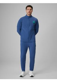4f - 4F Spodnie piłkarskie szybkoschnące męskie - denim L. Kolor: niebieski. Materiał: denim. Sport: piłka nożna #1