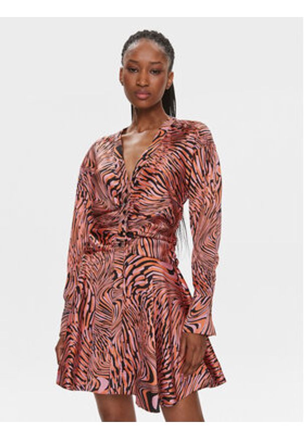 Pinko Sukienka codzienna Anchise 102773 A1KD Różowy Regular Fit. Okazja: na co dzień. Kolor: różowy. Materiał: syntetyk. Typ sukienki: proste. Styl: casual