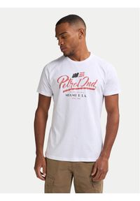 Petrol Industries T-Shirt M-1050-TSR600 Biały Regular Fit. Kolor: biały. Materiał: bawełna