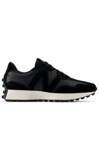 Buty New Balance U327LI - czarne. Okazja: na co dzień. Kolor: czarny. Materiał: guma, zamsz, materiał, skóra. Szerokość cholewki: normalna