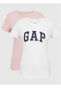 GAP - Gap Komplet 2 t-shirtów 548683-02 Różowy Regular Fit. Kolor: różowy. Materiał: bawełna #5