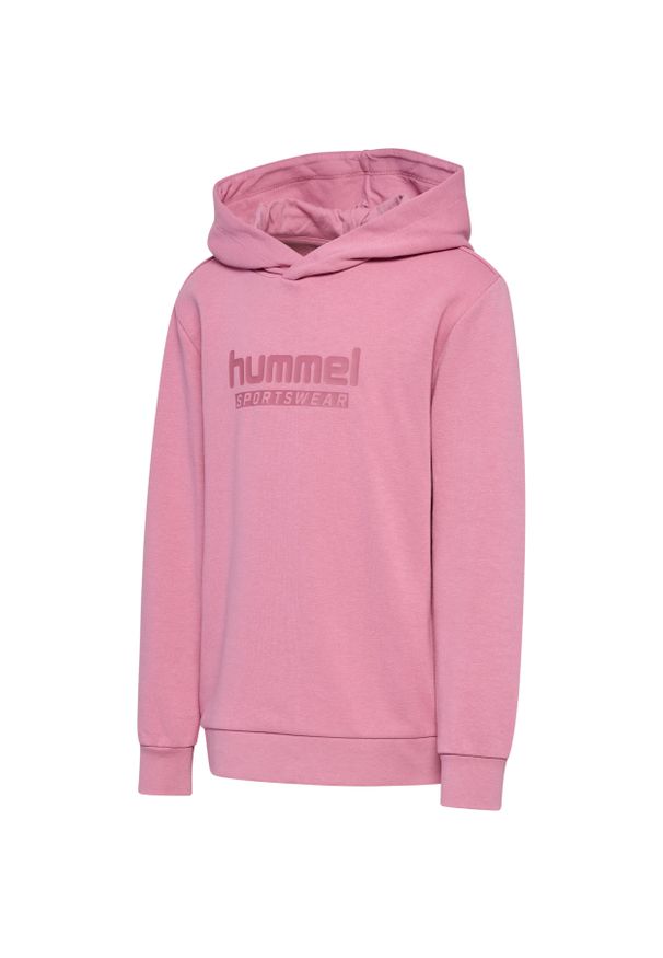 Bluza z kapturem dla dzieci Hummel Base. Typ kołnierza: kaptur. Kolor: różowy. Wzór: nadruk, aplikacja