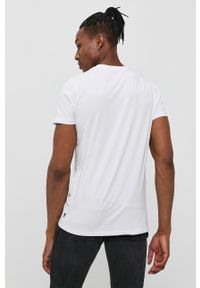 Resteröds - T-shirt. Okazja: na co dzień. Kolor: biały. Materiał: bawełna, dzianina, włókno. Wzór: gładki. Styl: casual