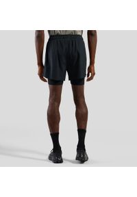 Spodenki męskie Odlo ZEROWEIGHT 5 INCH 2-in-1 short. Kolor: czarny. Sport: bieganie