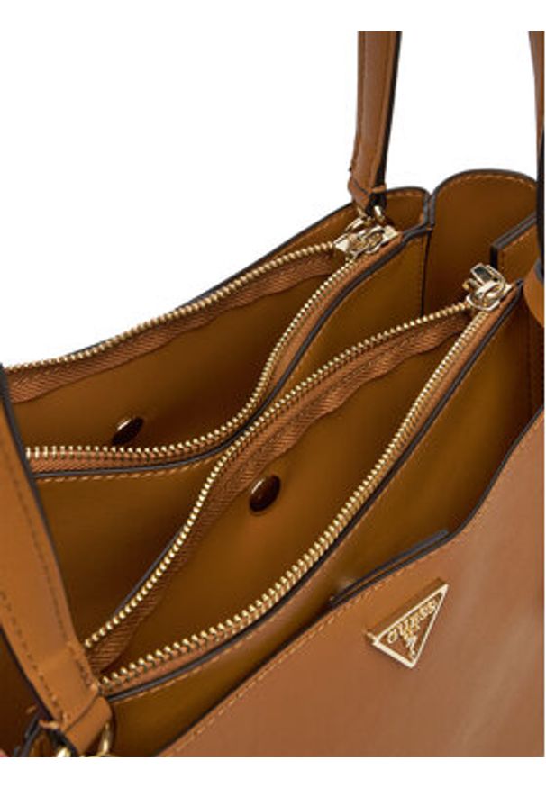 Guess Torebka HWNG96 69230 Brązowy. Kolor: brązowy. Materiał: skórzane