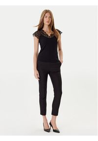 Morgan Bluzka 251-DELI Czarny Slim Fit. Kolor: czarny. Materiał: syntetyk #4