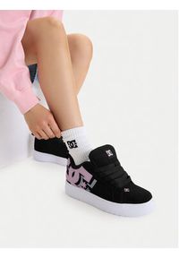 DC Shoes Sneakersy EO-COURT GRAFFIK PLATFORM DC02422003 Czarny. Kolor: czarny. Materiał: nubuk, skóra. Obcas: na platformie #9