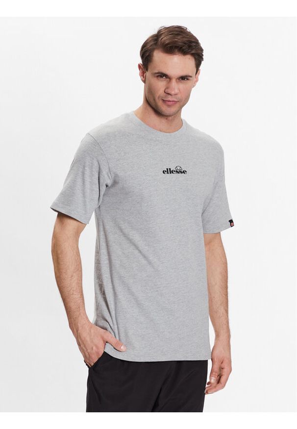 Ellesse T-Shirt Ollio SHP16463 Szary Regular Fit. Kolor: szary. Materiał: bawełna