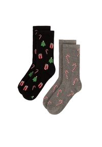 Lasocki Skarpety długie 2MB-001-AW23 (2-pack) Szary. Kolor: szary. Materiał: materiał