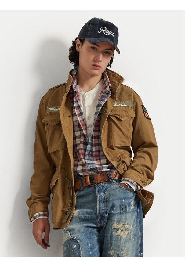 Polo Ralph Lauren Kurtka przejściowa 710P02024001 Beżowy Regular Fit. Typ kołnierza: polo. Kolor: beżowy. Materiał: bawełna