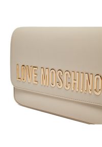 Love Moschino - LOVE MOSCHINO Torebka JC4023PP1LKD0110 Beżowy. Kolor: beżowy. Materiał: skórzane #4