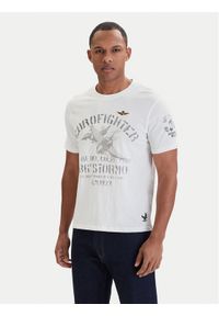 Aeronautica Militare T-Shirt 261TS2525UJ00686 Biały Regular Fit. Kolor: biały. Materiał: bawełna #1