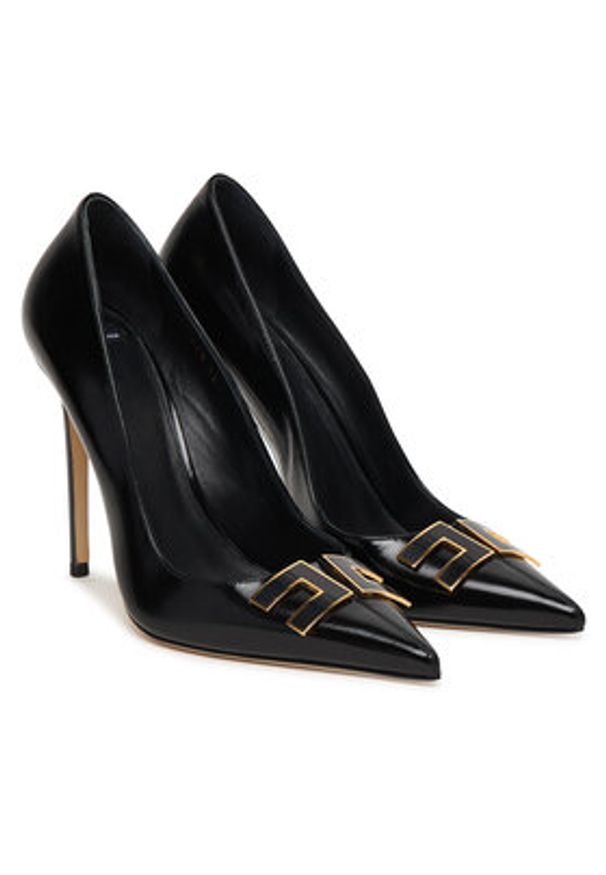 Elisabetta Franchi Szpilki SA14B61E2 Czarny. Kolor: czarny. Materiał: skóra. Obcas: na szpilce