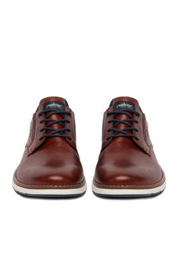 Rieker Półbuty 11303-24 Brązowy. Kolor: brązowy. Materiał: skóra