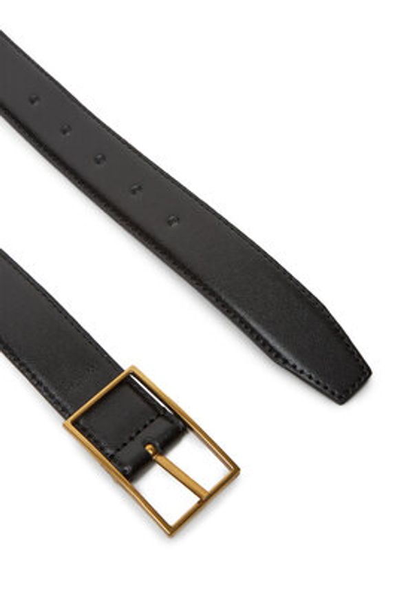 Calvin Klein Pasek Męski Classic Buckle Belt 30Mm LV04D7014G Czarny. Kolor: czarny. Materiał: skóra