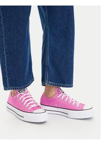 Converse Trampki Chuck Taylor All Star Lift Platform A16104C Różowy. Kolor: różowy. Materiał: materiał. Obcas: na platformie #3
