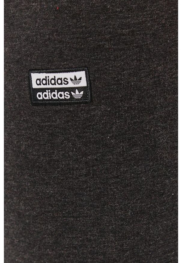 adidas Originals Legginsy damskie kolor szary z nadrukiem. Kolor: szary. Materiał: dzianina. Wzór: nadruk