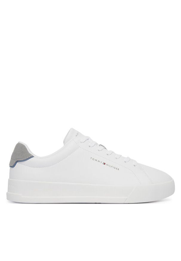 TOMMY HILFIGER - Tommy Hilfiger Sneakersy Th Court Core Ess Leather FM0FM05367 Biały. Kolor: biały. Materiał: skóra