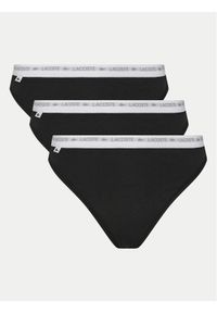 Lacoste Komplet stringów 8F1341 Czarny. Kolor: czarny. Materiał: bawełna #1