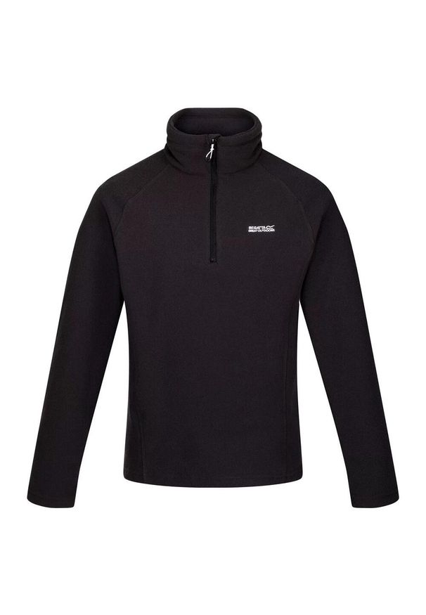 Regatta - Polar Męski Z Suwakiem Kenger. Kolor: czarny. Materiał: polar. Sezon: zima. Sport: turystyka piesza