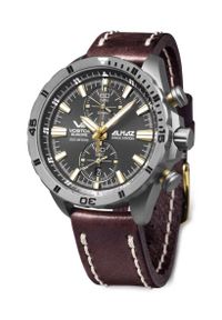 Vostok Europe - Zegarek Męski VOSTOK EUROPE Titan Almaz 6S11-320H521. Materiał: skóra. Styl: sportowy