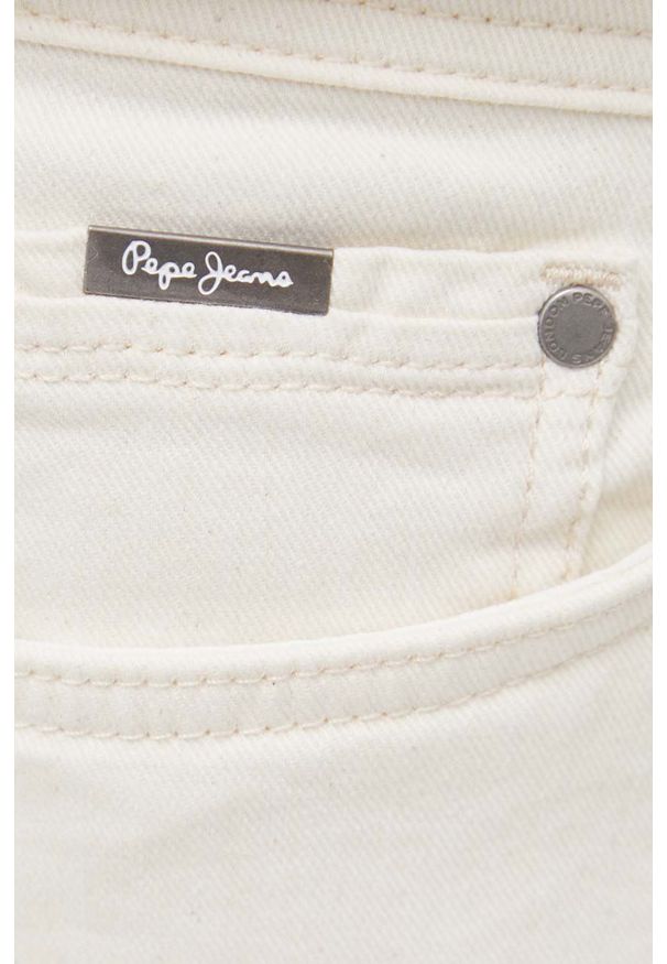 Pepe Jeans szorty jeansowe STANLEY SHORT męskie kolor beżowy. Okazja: na co dzień. Kolor: beżowy. Styl: casual