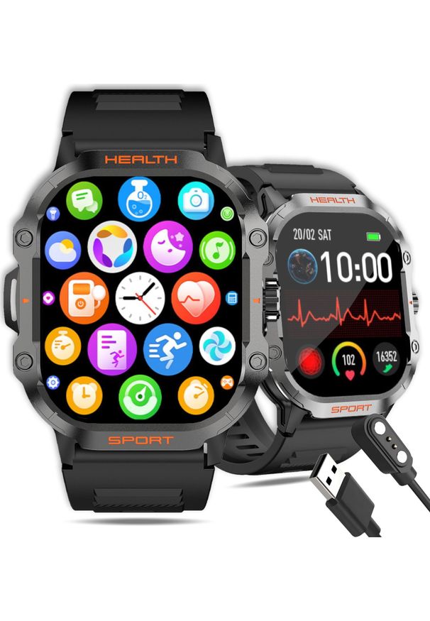 Smartwatch Wenom Smartwatch Zegarek Damski Męski Sportowy smart watch w Języku Polskim. Rodzaj zegarka: smartwatch. Styl: sportowy