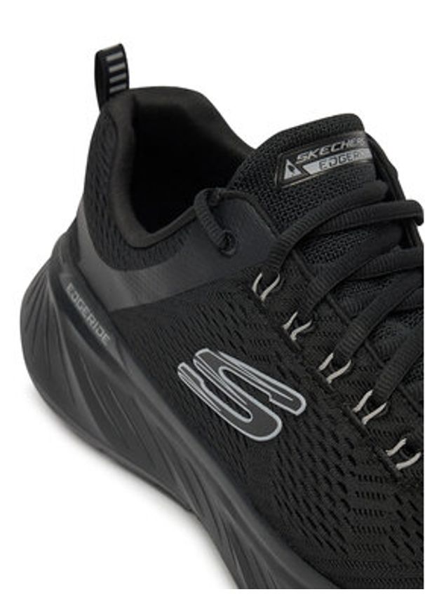 skechers - Skechers Buty do biegania Edgeride-Contention 232843/BBK Czarny. Kolor: czarny. Materiał: materiał