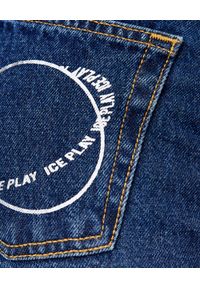 Ice Play - ICE PLAY - Spodnie jeansowe z nadrukiem planety. Kolor: niebieski. Wzór: nadruk. Styl: klasyczny #5