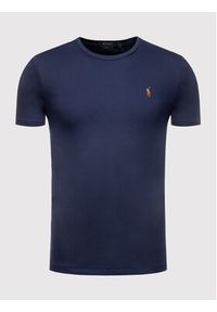 Polo Ralph Lauren T-Shirt 710740727 Granatowy Slim Fit. Typ kołnierza: polo. Kolor: niebieski. Materiał: bawełna #2