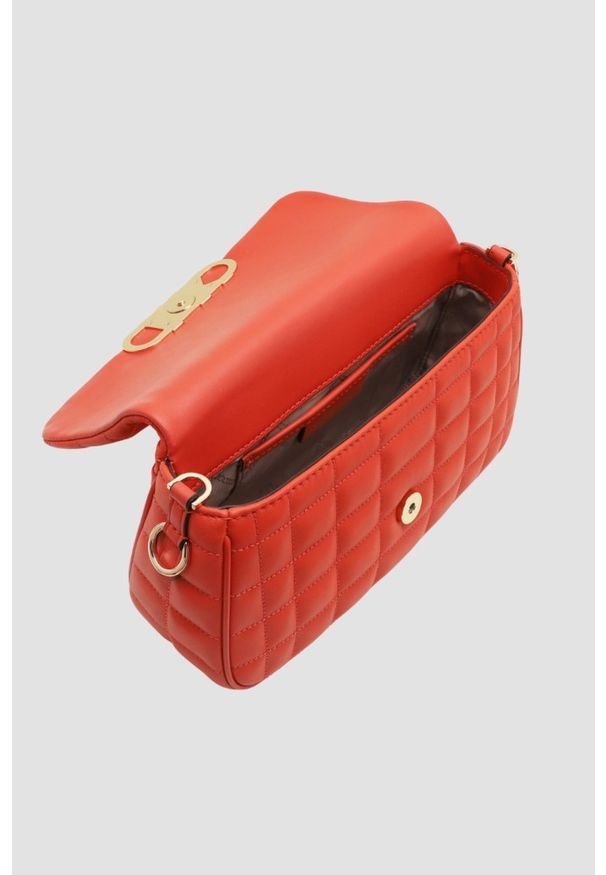 Michael Kors - MICHAEL KORS Karolowa torebka MD Conv. Kolor: czerwony. Wzór: paski. Materiał: skórzane