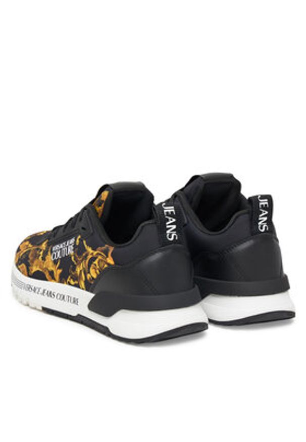 Versace Jeans Couture Sneakersy 79VA3SAA ZSC97 Czarny. Kolor: czarny. Materiał: materiał