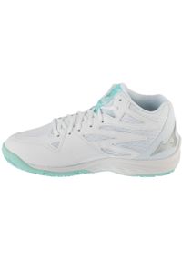 Mizuno - Buty do siatkówki damskie, Thunder Blade Z Mid. Kolor: biały. Sport: siatkówka