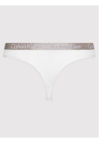 Calvin Klein Underwear Stringi 000QD3539E Biały. Kolor: biały. Materiał: bawełna