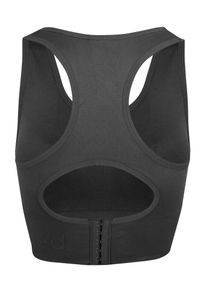 BESHAPED - Stanik Sportowy BeShaped Body Boost Regulowany. Kolor: szary. Materiał: nylon