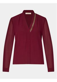 Rinascimento Bluzka CFC0116133003 Bordowy Regular Fit. Kolor: czerwony. Materiał: syntetyk #3