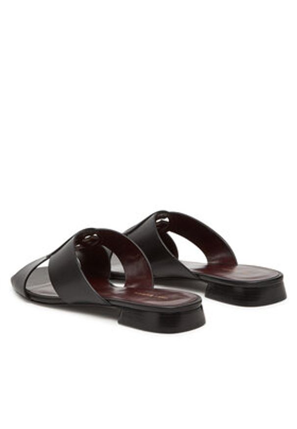 Tory Burch Klapki Miller 162574 Czarny. Kolor: czarny. Materiał: skóra