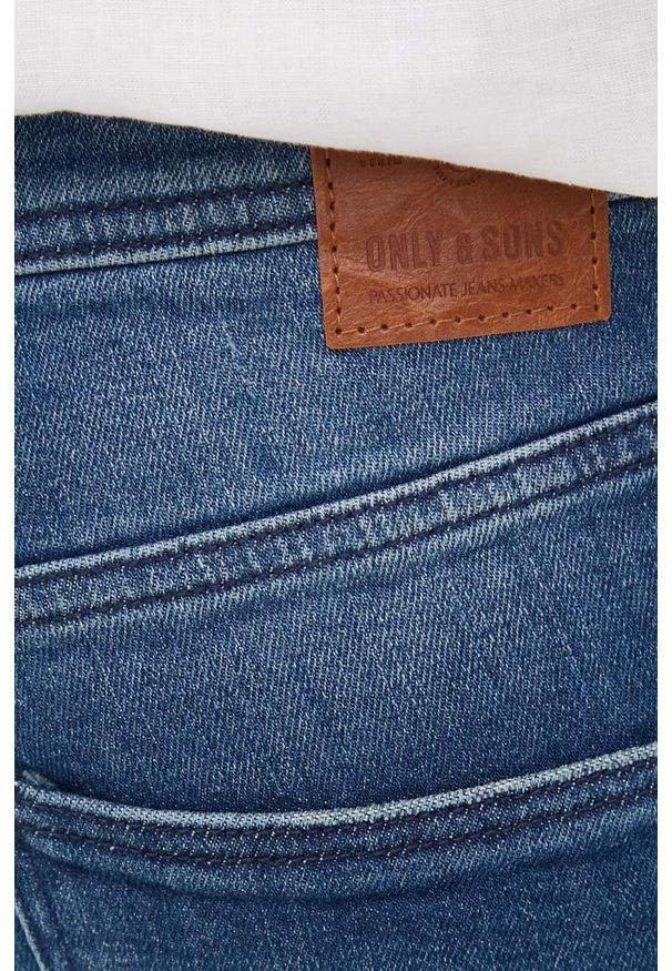 Only & Sons jeansy męskie. Kolor: niebieski