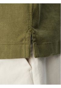 TOMMY HILFIGER - Tommy Hilfiger Koszula MW0MW43090 Zielony ciemny Regular Fit. Kolor: zielony. Materiał: len #2