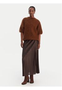 Dixie Sweter M277Y101A Brązowy Relaxed Fit. Kolor: brązowy. Materiał: syntetyk #2