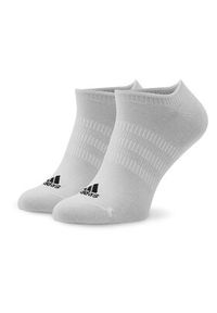 Adidas - adidas Skarpety stopki unisex Thin and Light No-Show Socks 3 Pairs HT3463 Biały. Kolor: biały. Materiał: materiał