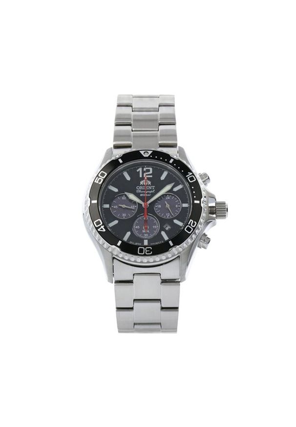orient - Orient Zegarek Mako Solar RA-TX0202B10B Srebrny. Kolor: srebrny