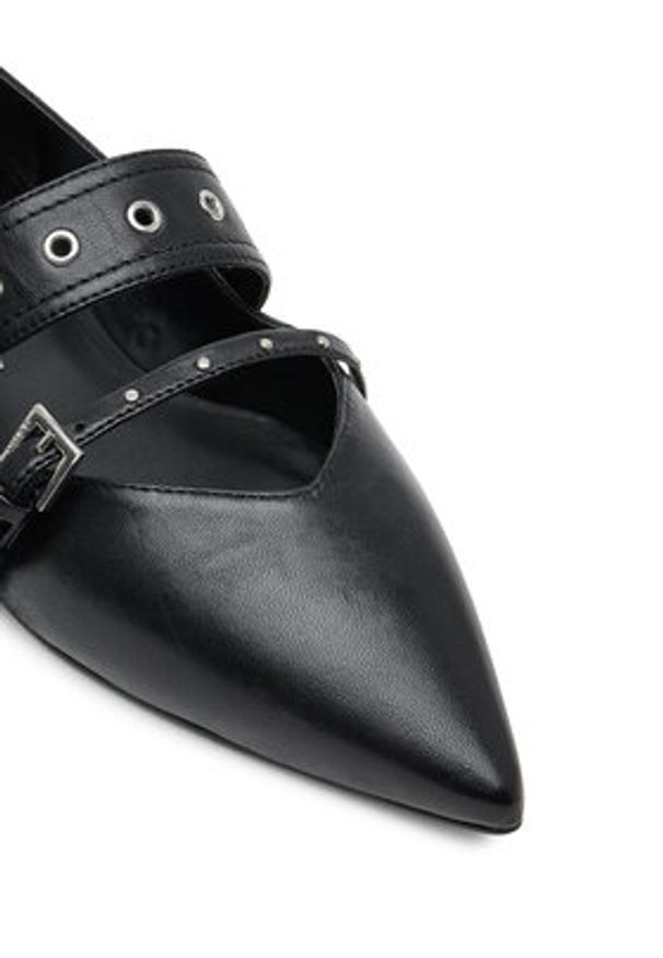 Hugo - HUGO Półbuty Maridia 50536400 Czarny. Kolor: czarny. Materiał: skóra